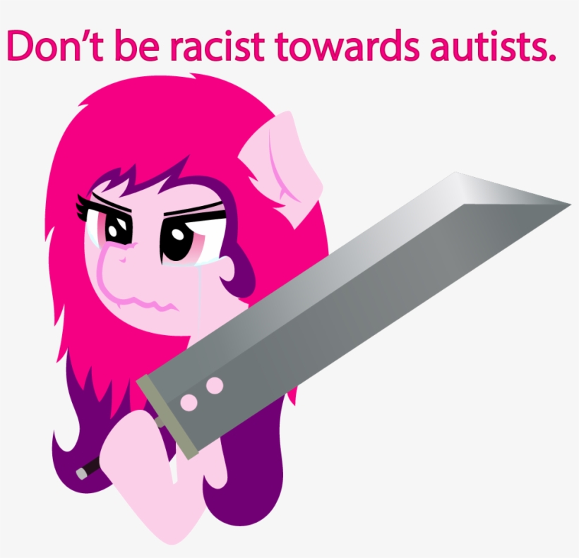 Autism, Autist, Buster Sword, Clothes, Crying, Edgy, - Cartoon, transparent png #1868193