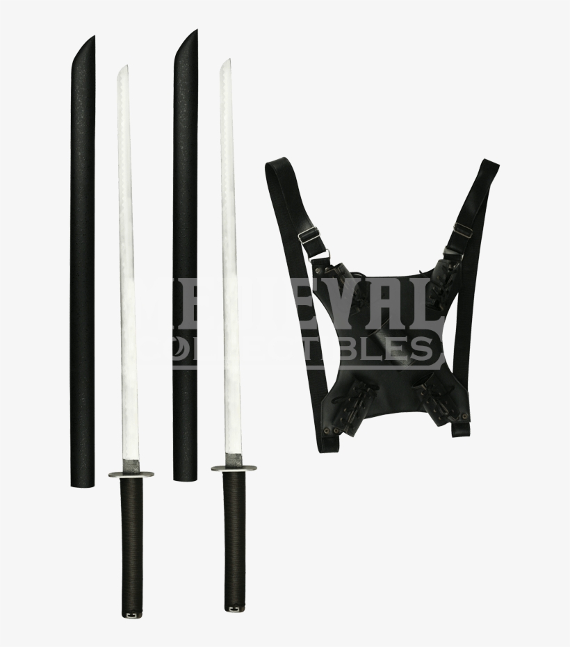 Double Ninja Sword Set - Sword, transparent png #1868221