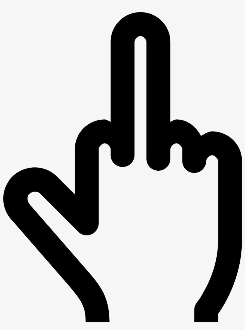 Middle Finger Computer Icons - Middle Finger Cursor Png, transparent png #1868306