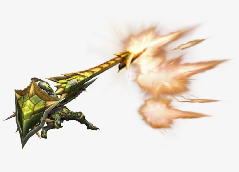 In My Opinion, Gunlance Didn't Change A Lot Except - Mh4u Gunlance, transparent png #1868330