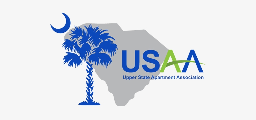 Upper State Apartment Association Logo - Orange Palmetto Tree, transparent png #1868360