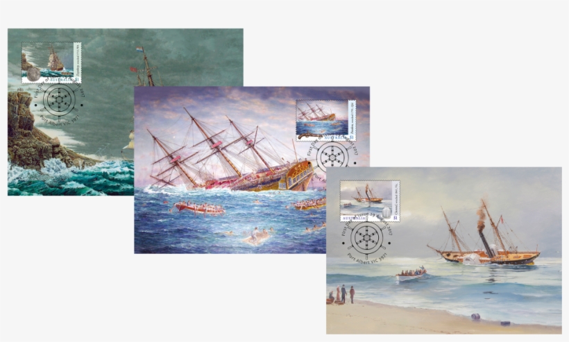 Set Of Shipwrecks Maxicards - Sail, transparent png #1869096