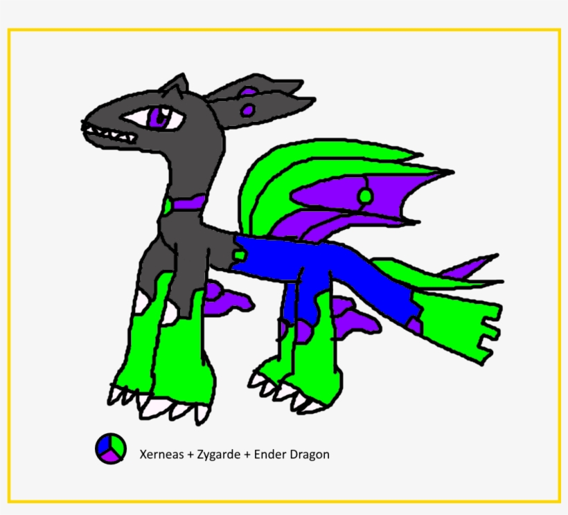 Xerneas Zygarde Ender Dragon Fusion - Xerneas And Yveltal, transparent png #1869516