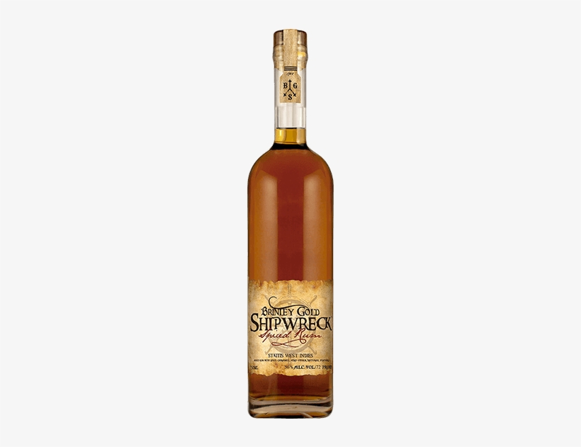 Brinley Gold Shipwreck Spiced Rum - Brinley Gold Shipwreck, transparent png #1869655