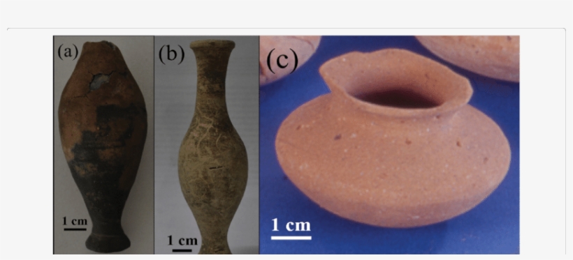 Photographs Of The Sampled Vases: A) Unguentarium From - Earthenware, transparent png #1869691