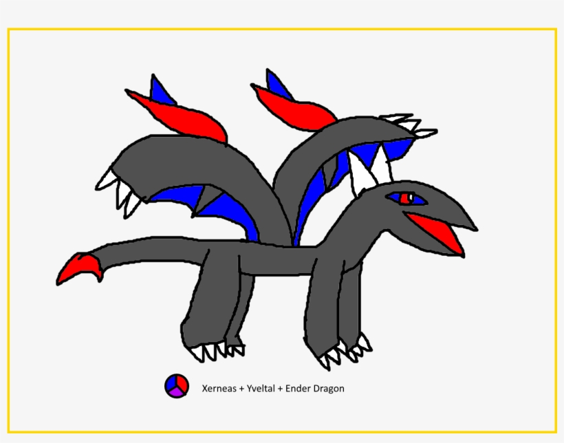 Xerneas Yveltal Ender Dragon Fusion - Xerneas Yveltal Zygarde Fusion, transparent png #1869694