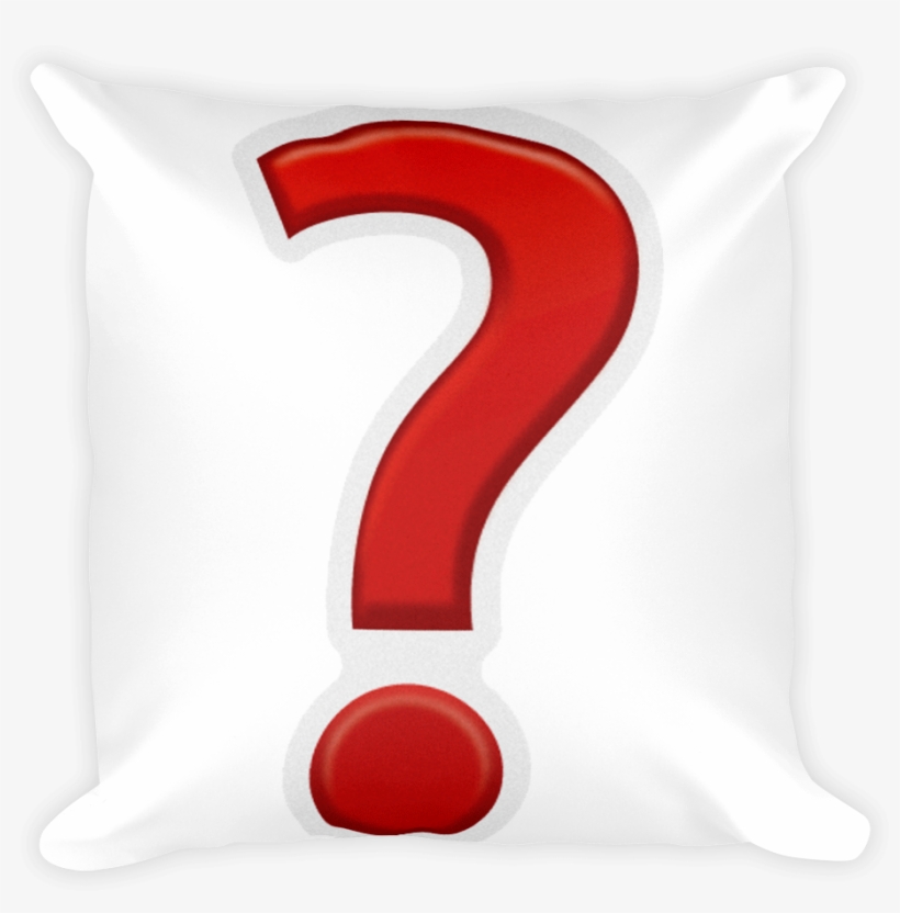Emoji Pillow - Question Mark - Number, transparent png #1869834