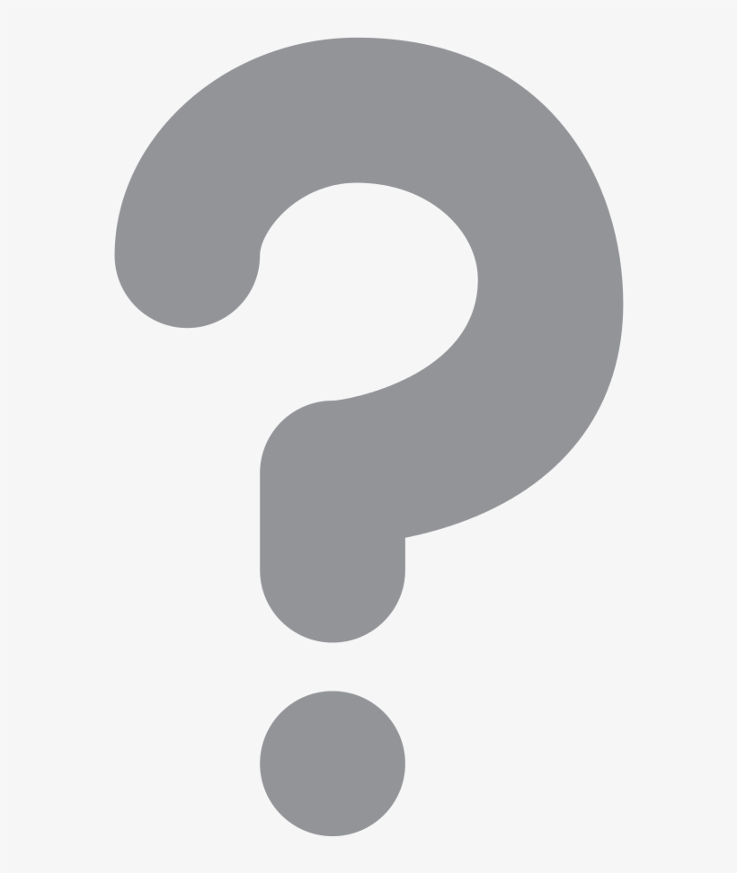 Black Question Mark Emoji - Question Mark Icon Grey, transparent png #1870064