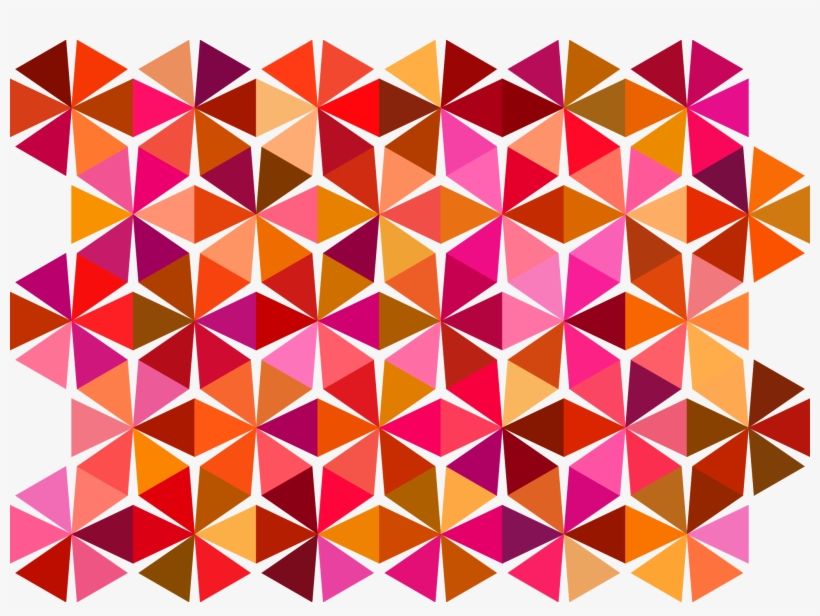 Vector Triangles Triangle Pattern Clip Art Black And - Square Tessellation, transparent png #1870201