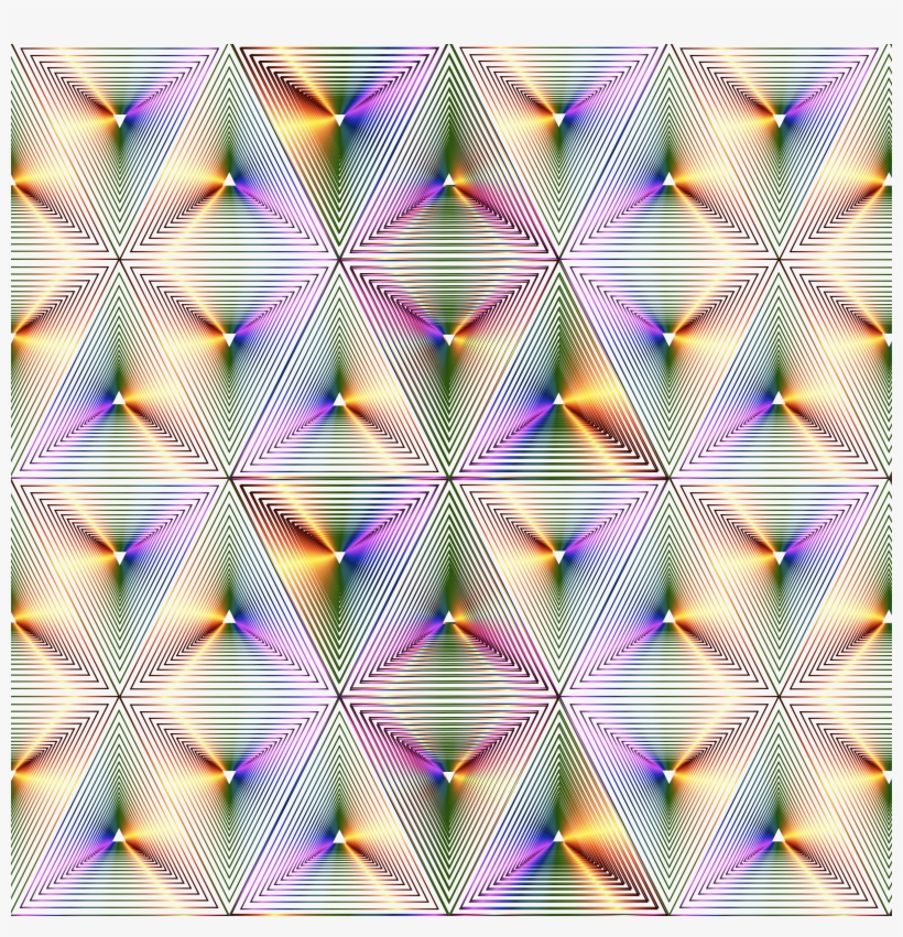 This Free Icons Png Design Of Rainbow Triangle Pattern, transparent png #1870219