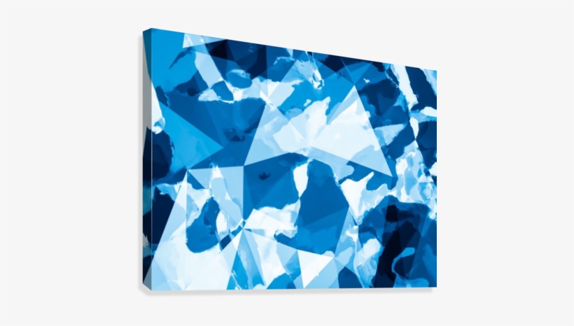 Geometric Triangle Pattern Abstract With Blue Painting - Painting, transparent png #1870462