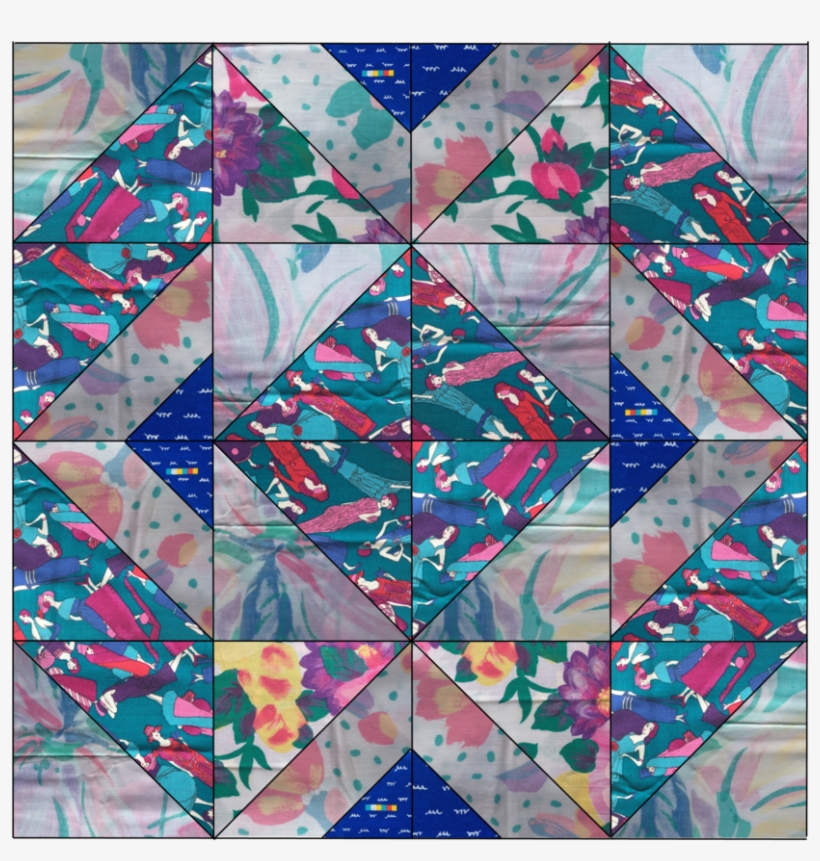 Vintage Fabric Block - Textile, transparent png #1870540