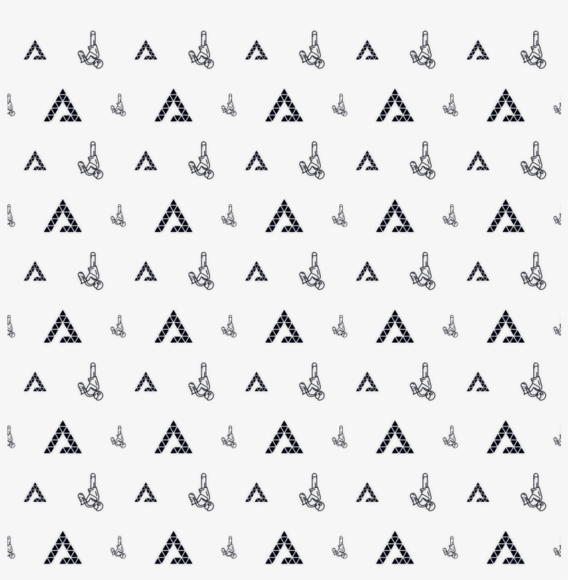 Pattern, Black, And, White, Font, Design, Line, Triangle, - Triangle, transparent png #1870558
