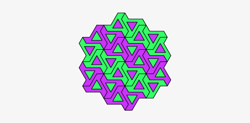 “triangled Tessellations” Coloring Pattern - Tessellate Sample Patterns, transparent png #1870896