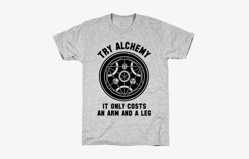 Alchemy It Only Costs An Arm And A Leg Mens T-shirt - Hedgehog T Shirt, transparent png #1871185