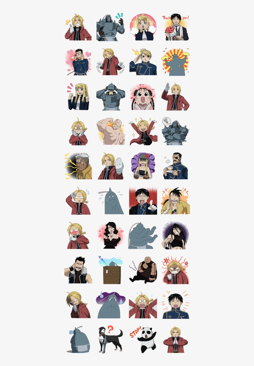 Fullmetal Alchemist - Brotherhood - Fullmetal Alchemist Line Sticker, transparent png #1871674