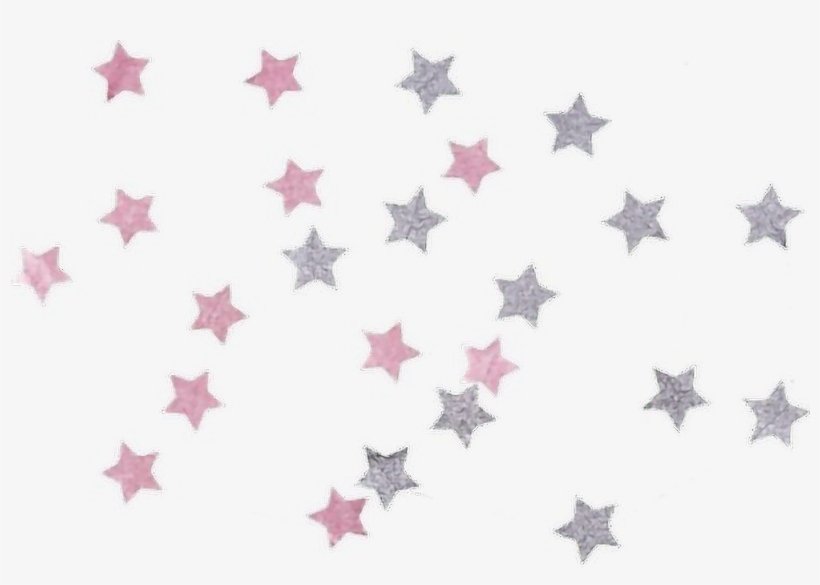 Stars Pink Tumblr Sweet Rainbow Holographic Glitter - Transparent Stars, transparent png #1871806