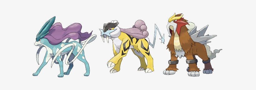 Suicune, Raikou Und Entei - Legendary Beasts Pokemon, transparent png #1871992