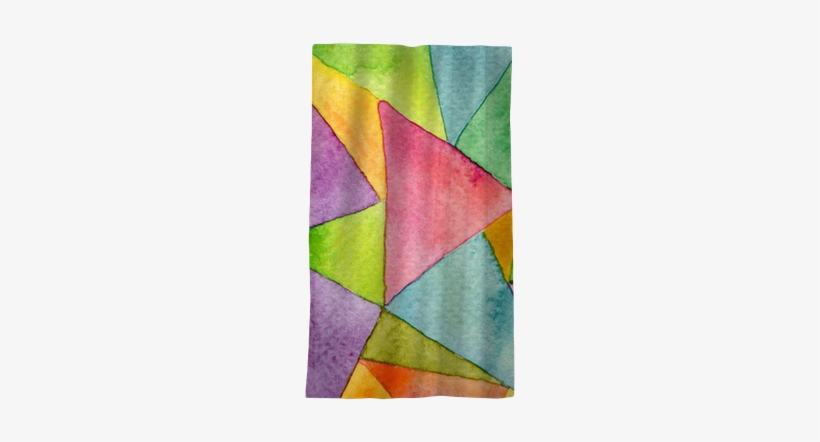 Abstract Watercolor Painted Geometric Pattern Background - Patchwork, transparent png #1872018