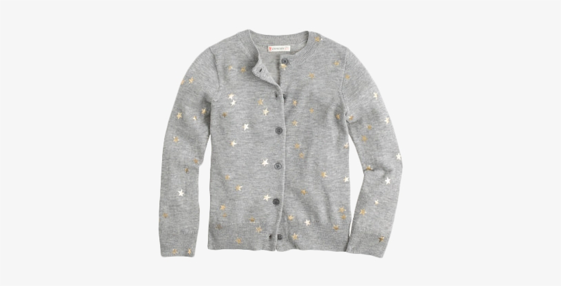 Girls' Glitter Stars Cardigan - Sweater, transparent png #1872053