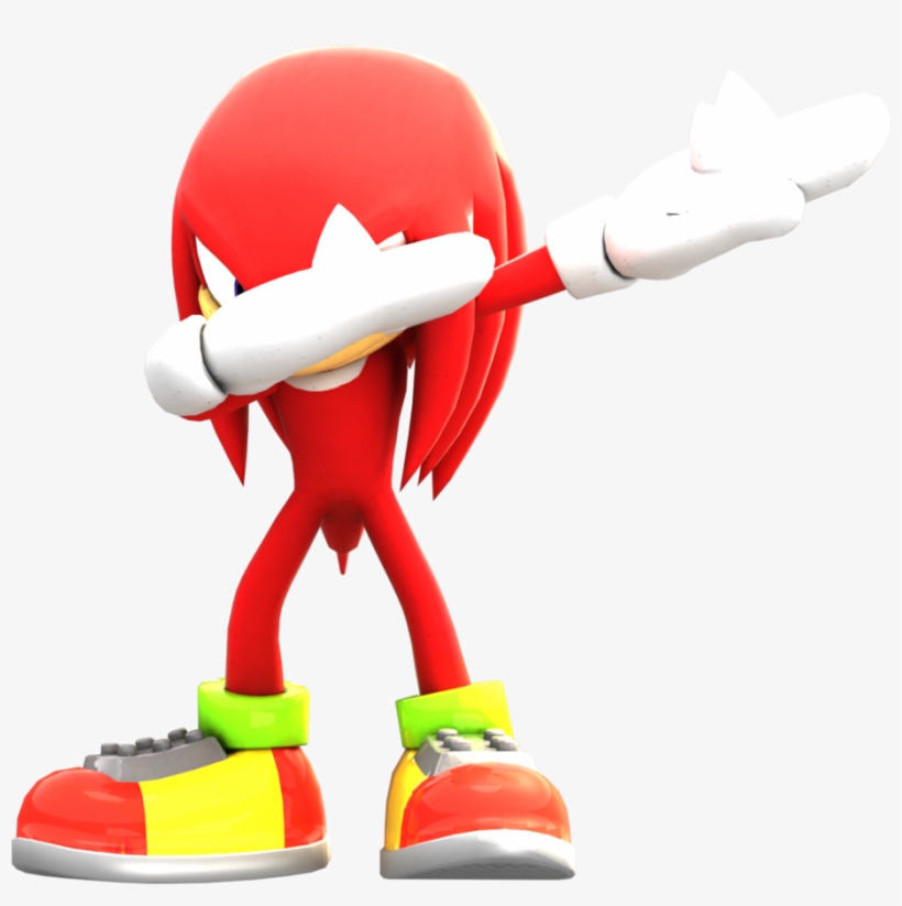 Knuckles Dabbing - Knuckles The Echidna Dab, transparent png #1872152