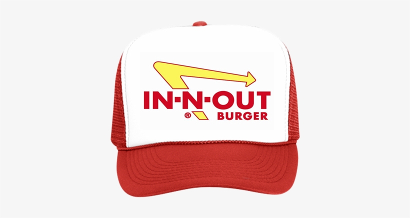 Red In N Out Hat - N Out Burger, transparent png #1872682