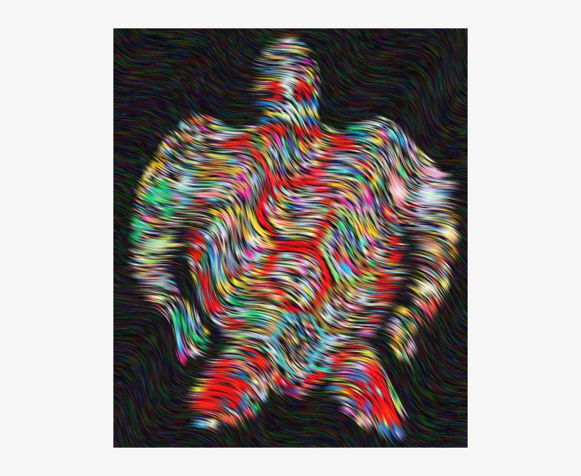 Sea - Psychedelic Sea Turtle, transparent png #1872706