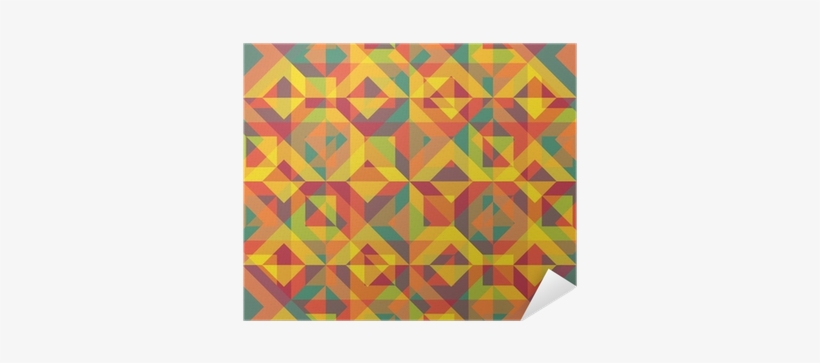 Abstract Multicolored Decorative Geometric Background - Triangle, transparent png #1872778