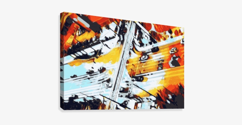 Road In The City Geometric Abstract Background Canvas - Illustration, transparent png #1872938
