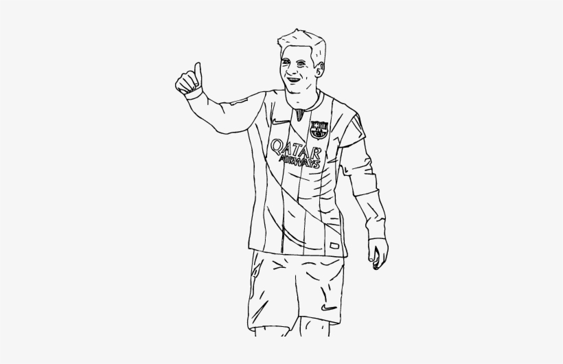 Messi Coloring Pages Messi Bara Coloring Page Coloringcrew - Lionel Messi Colouring Pages, transparent png #1873040