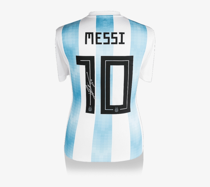 Leo Messi Signed 2017-18 Argentina World Cup Jersey - Messi Fifa World Cup 2018 Jersey, transparent png #1873165