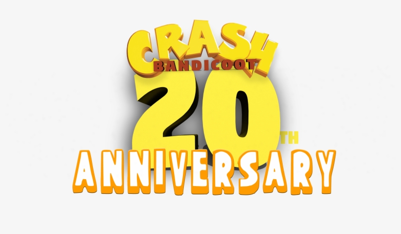 The Day For The 20th Anniversary Of Crash Bandicoot - Graphic Design, transparent png #1873495