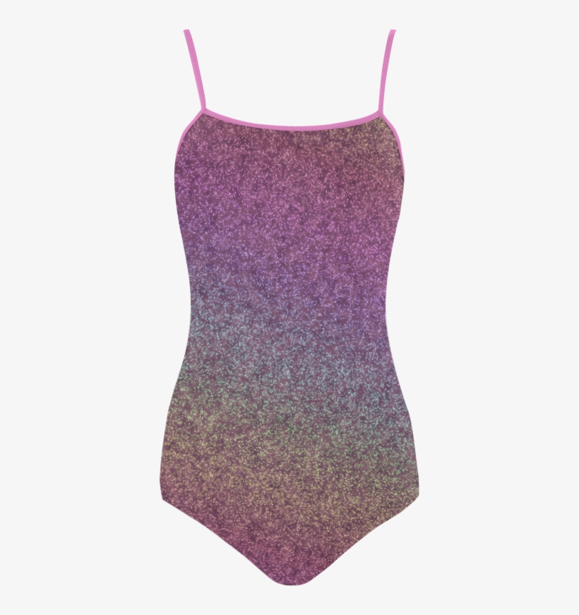 Rainbow Gradient Strap Swimsuit - Maillot, transparent png #1873497