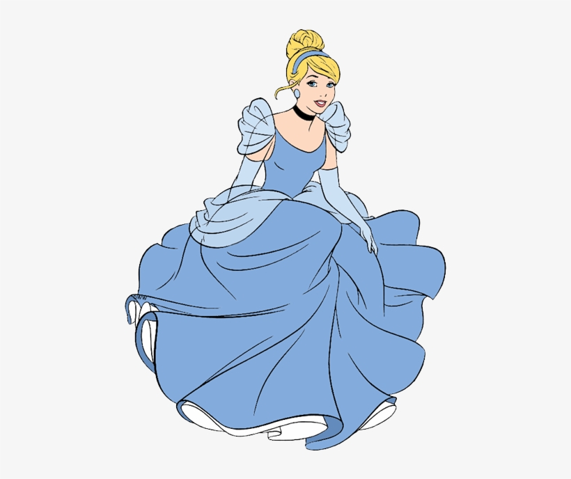 Cinderella Sitting Down - Disney Princess Cinderella Sitting Down, transparent png #1873692