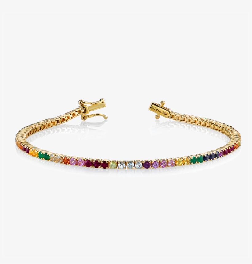 Perfect Rainbow Tennis Bracelet - Pulseras De La Amistad, transparent png #1873724