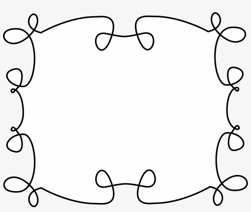 Heart Frame Clip Art Black - Frame My Cute Graphics, transparent png #1874001