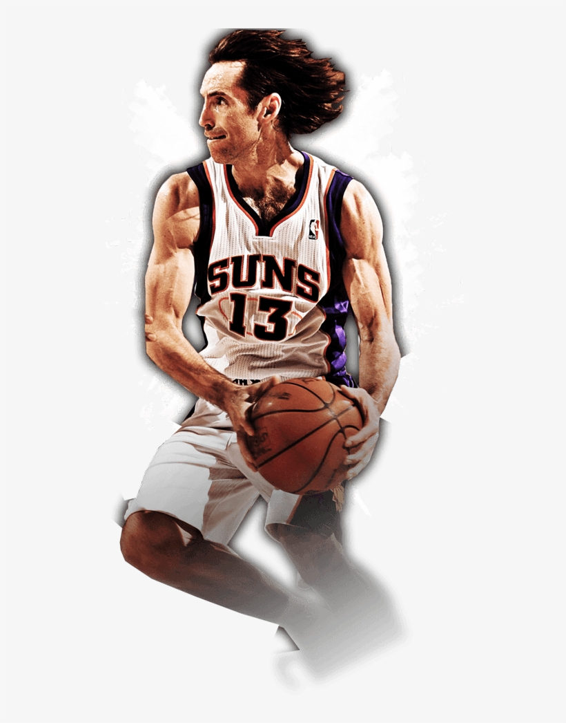Phoenix Suns Stitched - Print: Phoenix Suns - Steve Nash Photo, 14x11in., transparent png #1874168