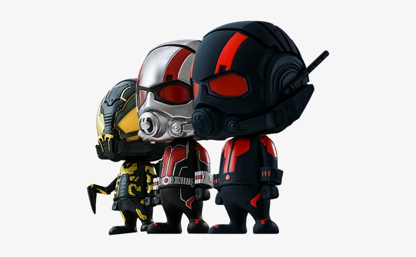 Hot Toys Ant-man Collectible Set Of 3 Vinyl Collectible - Ant-man Marvel Vinyl Collectible, transparent png #1874419