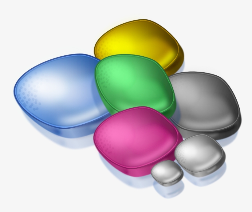 Clipart - Candy - Stones Cliparts, transparent png #1874625