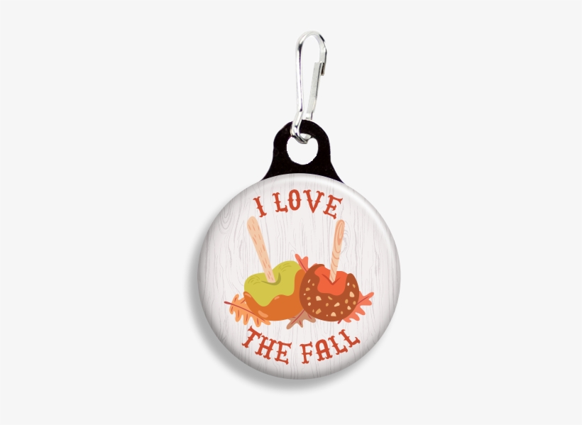 Candy Apple Fall - Promotional Zoogee 1-1/8 Round Metal Zipper Pull Tag, transparent png #1874694