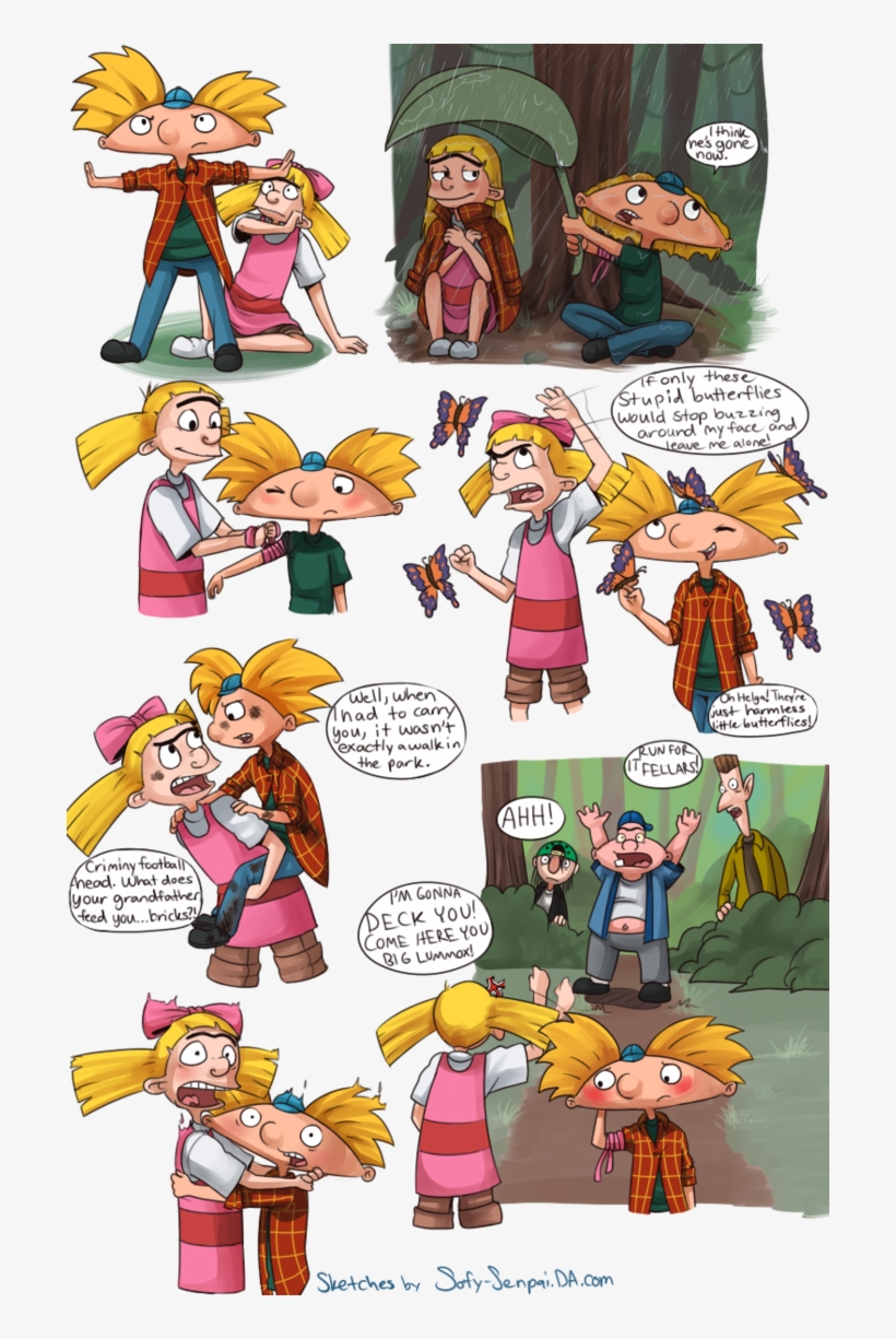 Hey Arnold Arnold And Helga, Cartoon Ships, Hey Arnold, - Arnold Helga Jungle Movie, transparent png #1874815