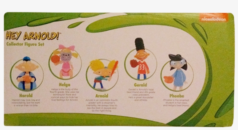 Nick 90s Hey Arnold 3 Inch Action Figure Set - Infant Formula, transparent png #1874818