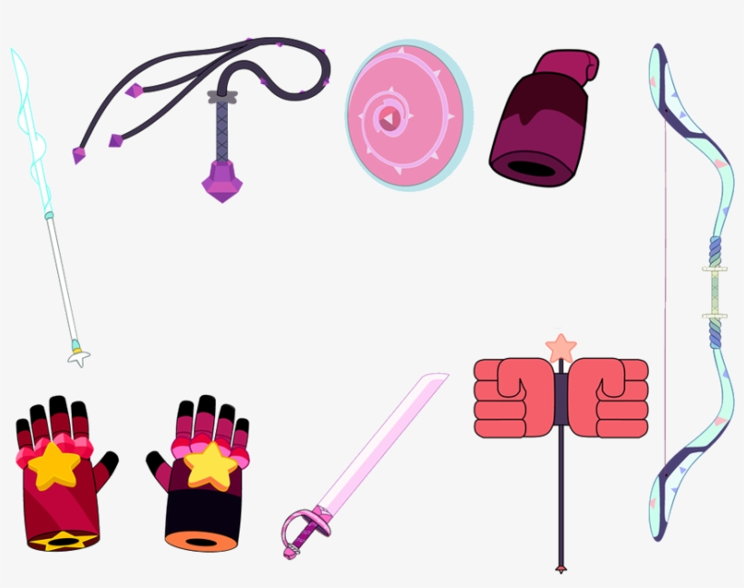 Gems Clipart Hard Object - Steven Universe Crystal Gems Weapons, transparent png #1875063