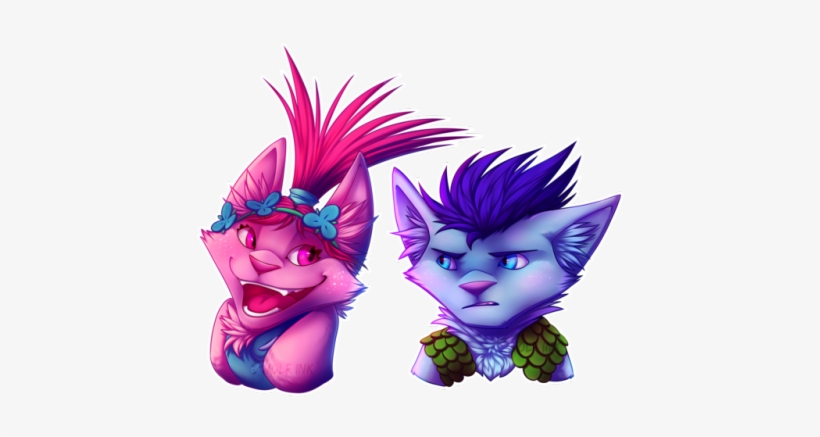 I Really, Really, Really Love Dreamworks' Trolls - Branch And Poppy Fanart, transparent png #1875358