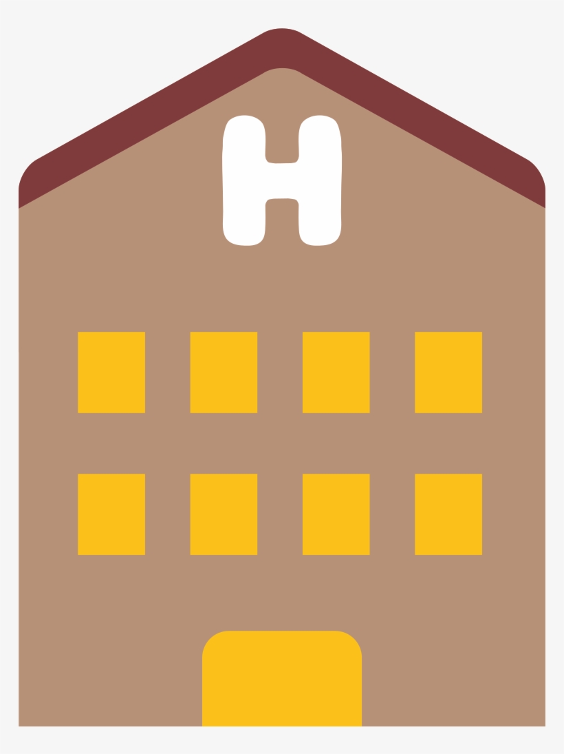 File - Emoji U1f3e8 - Svg - Hotel Emoji, transparent png #1875646