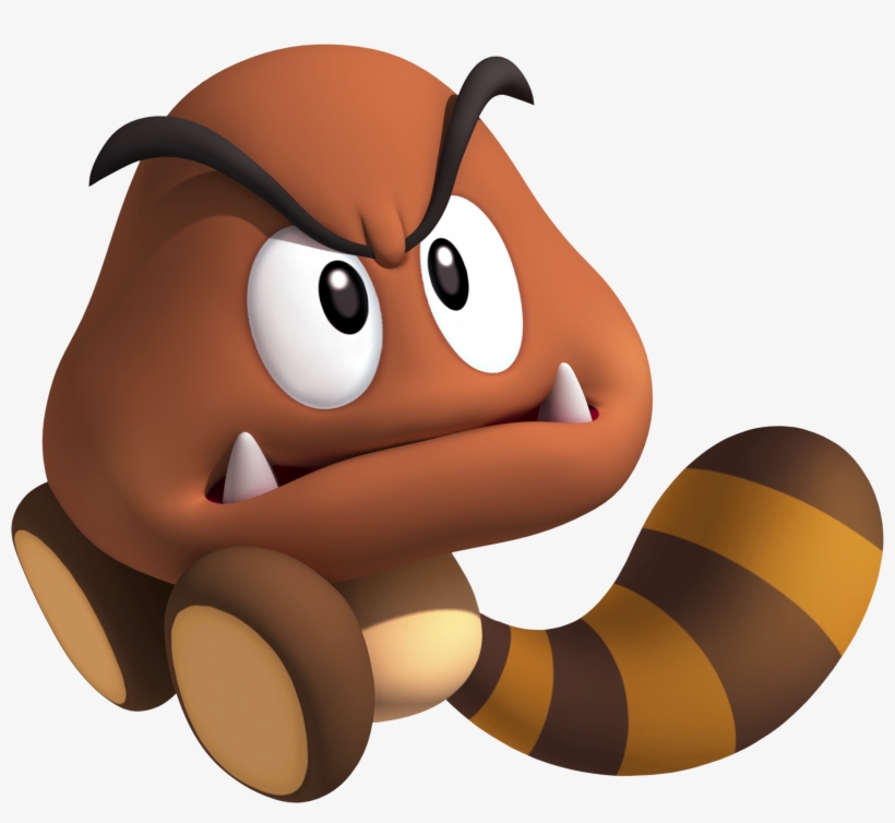 Tail-goomba - Super Mario, transparent png #1875772