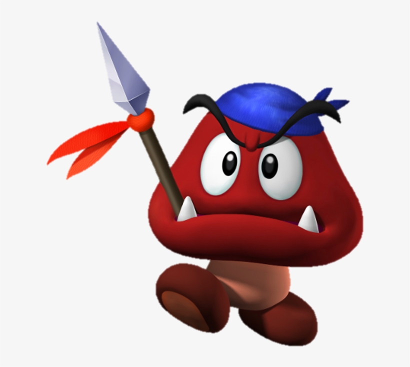 Goomba With A Hat - Mario Goomba 2d, transparent png #1876012