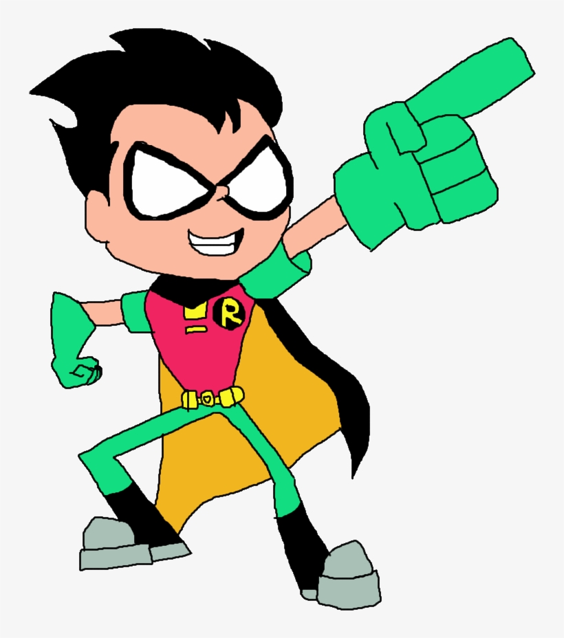 Robin From Teen Titans Go - Jovenes Titanes En Accion Robin, transparent png #1876203