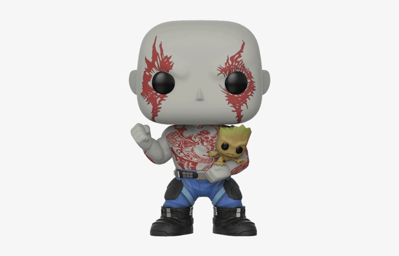 Guardians Of The Galaxy - Funko Pop Drax With Groot, transparent png #1876878
