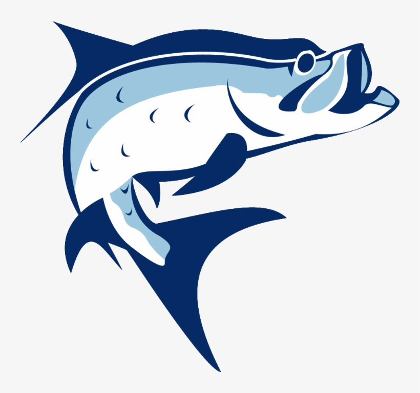 Tarpon Clipart Graphic Black And White - Tarpon Clipart, transparent png #1877044